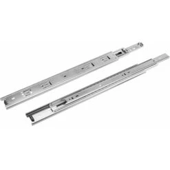 Coulisse De Tiroir à Billes (paire) Glissière Sortie Totale Extension Complète Gauche Droite Rail Coulissant Guide Cuisine Salle De Bain Salon, 600mm Sans Amortisseur