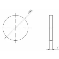 32x Patin Feutre Autocollant Adhésif Gris Diamètre 25mm épaisseur 3mm Anti Rayures A Coller Protection Pied Meuble Table Chaise Sol Parquet -Fispool Magasin 71357662 3