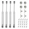Héloise 4pcs Verin A Gaz 80N Verin Hydraulique Verin Meuble Amortisseur Porte Placard Pour Armoires Bibliothèques Meuble(4, 80N) -Fispool Magasin 71520484 1