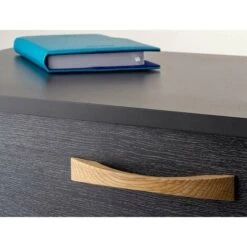 Poignée De Meuble En Bois Chêne Laqué Entraxe 128mm Longueur 175mm Hauteur 27mm Avec Vis Placard Porte Cuisine Armoire Tiroir Buffet Commode -Fispool Magasin 71587940 3