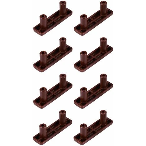 8x Patin Glisseur 50 X 15mm à Encastrer Ø8mm Entraxe 32mm Pied Meuble Anti Rayure Protection Sol Plancher Parquet Encastrable, Marron Foncé 3 8x Patin Glisseur 50 X 15mm à Encastrer Ø8mm Entraxe 32mm Pied Meuble Anti Rayure Protection Sol Plancher Parquet Encastrable, Marron Foncé