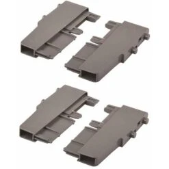 4x Clip à Ressort Maintien Séparateur Tiroir Plastique Gris Cuisine Chambre