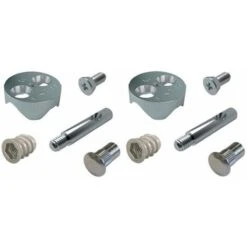 2x Connecteur Rapide Acier M8x15 Pour Lit Ferrure Assemblage Assembleur Banquette Clic Clac Convertible Vis Goujon écrou Serrage