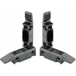 4x Ferrure D'assemblage Rapide Multiple En Plastique Noir Avec Surface Crantée Entraxe 32mm Longueur Totale 64mm Clip Meuble Connecteur Raccordement Planche Tablette Fixation Attache Placard