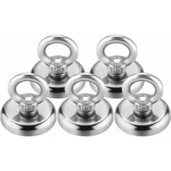 Premier® Aimant Neodyme, 32mm Aimant Puissant 35kg Force De Traction Aimant Puissant Rond Magnétique Néodyme (5 Pcs), Versailles