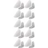 10x Equerre D'assemblage En Métal Avec Cache En Plastique Connecteur Angle Couvercle Meuble Caisson Etagère Capuchon Raccordement, Blanc -Fispool Magasin 72519888 1