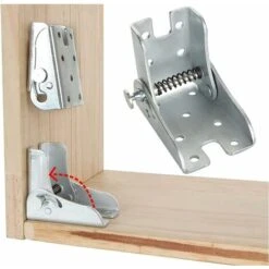 Cadre De Support Pliable - Charnières Autobloquantes - Accessoires Pour Jambes Et Gousset - Pour Jambes Pliables Extension De Table Pliante De Cuisine Blanchisserie Bateau Lit Table Meubles -Fispool Magasin 74952740 4