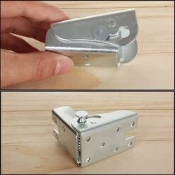 Cadre De Support Pliable - Charnières Autobloquantes - Accessoires Pour Jambes Et Gousset - Pour Jambes Pliables Extension De Table Pliante De Cuisine Blanchisserie Bateau Lit Table Meubles -Fispool Magasin 74952740 5