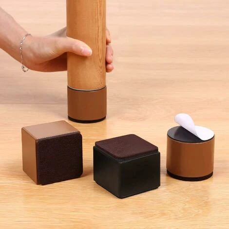 Pieds Surélevés Pour Meubles 4 Pièces, Rehausseur De Lit De 6 Cm De Long, Canapé-lit Et Armoires Pouvant S'élever De 5 Cm, Rond Noir BF 7 Pieds Surélevés Pour Meubles 4 Pièces, Rehausseur De Lit De 6 Cm De Long, Canapé-lit Et Armoires Pouvant S'élever De 5 Cm, Rond Noir BF – Image 5