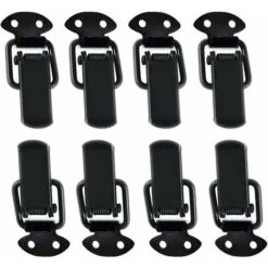 GP Moraillon Fermeture 8 Pcs Serrure Tension En Acier Inoxydable Serrure Caisse Verrouillage Du Levier Verrouillage Bascule Basculer La Fermeture Pour Coffret Boîte Tiroir Armoire Coffre Outils (201) -Fispool Magasin 75279841 2