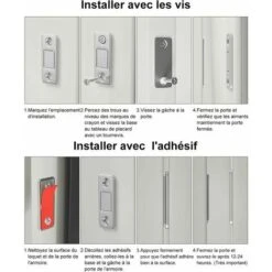 YIDOMDE Aimant Porte Placard 4 Pièces Loquet Magnetique Très Mince Loquets Magnétiques à Coller Aimant Fermeture Adhésif Meuble Aimant Puissant Pour Porte Coulissante Tiroirs Fenêtre Aimanté Armoire，T -Fispool Magasin 75333167 4