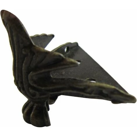 4 Pièces Petit Pied D’angle Décoratif En Metal Pour Boîte à Bijoux, Table Avec Vis Style Vintage ,-Ephé 5 4 Pièces Petit Pied D’angle Décoratif En Metal Pour Boîte à Bijoux, Table Avec Vis Style Vintage ,-Ephé – Image 3