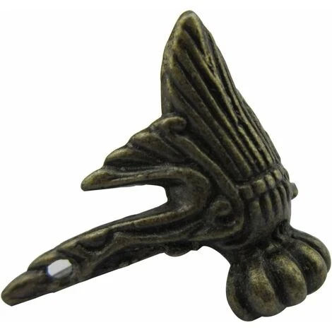 4 Pièces Petit Pied D’angle Décoratif En Metal Pour Boîte à Bijoux, Table Avec Vis Style Vintage ,-Ephé 6 4 Pièces Petit Pied D’angle Décoratif En Metal Pour Boîte à Bijoux, Table Avec Vis Style Vintage ,-Ephé – Image 4