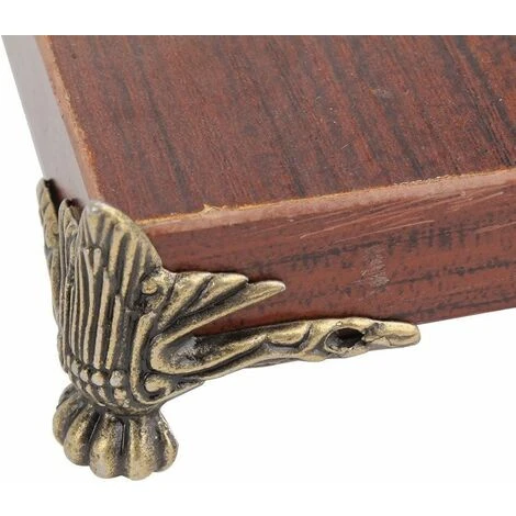 4 Pièces Petit Pied D’angle Décoratif En Metal Pour Boîte à Bijoux, Table Avec Vis Style Vintage ,-Ephé 7 4 Pièces Petit Pied D’angle Décoratif En Metal Pour Boîte à Bijoux, Table Avec Vis Style Vintage ,-Ephé – Image 5