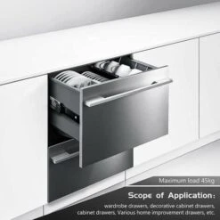 GP Coulisses De Tiroir à Roulement à Billes Softclose 450mm, Capacité De Charge Lourde 45 Kg, 5 Paires (4 Pièces) -Fispool Magasin 75563796 5