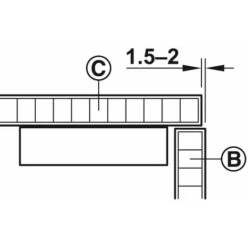 Loqueteau à Ressort Pour Ouverture Et Fermeture Avec Contre-pièce Et Aide De Butée Avec Vis En Acier Zingué Meuble Etagère Blocage Porte Fixation Armoire Cuisine -Fispool Magasin 76051807 5