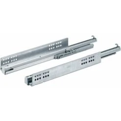 Coulisse Quadro V6 Push To Open Sortie Totale (la Paire) 350 Mm - Tiroir Bois - Hettich