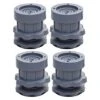 Lot De 4 Patins Antidérapants Et Réglables En Hauteur Pour Machine à Laver - Gris -Fispool Magasin 77638322 1