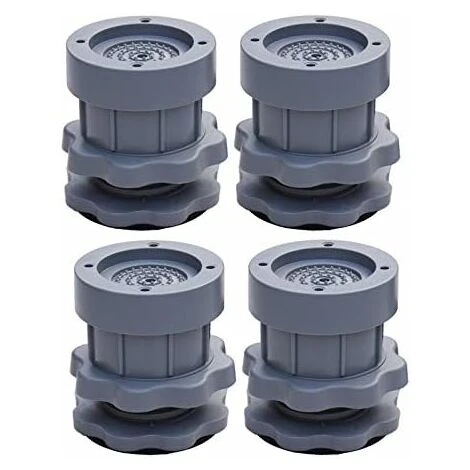 Lot De 4 Patins Antidérapants Et Réglables En Hauteur Pour Machine à Laver - Gris 3 Lot De 4 Patins Antidérapants Et Réglables En Hauteur Pour Machine à Laver - Gris