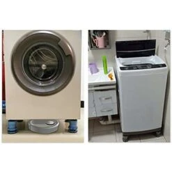 Lot De 4 Patins Antidérapants Et Réglables En Hauteur Pour Machine à Laver - Gris 11 Lot De 4 Patins Antidérapants Et Réglables En Hauteur Pour Machine à Laver - Gris -Fispool Magasin 77638322 5