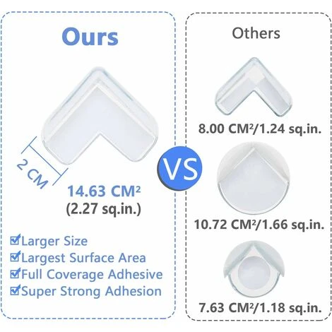 Protection Coin De Table Bébé, 12 Pièces Protections D’angles Transparents, Sécurité Coin De Table Bébé, Doux, Livré Avec Des Autocollants De Rechange 5 Protection Coin De Table Bébé, 12 Pièces Protections D’angles Transparents, Sécurité Coin De Table Bébé, Doux, Livré Avec Des Autocollants De Rechange – Image 3
