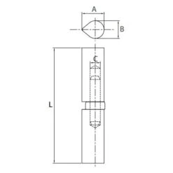 Paumelle à Souder à Bille 120 Mm - 110 -Fispool Magasin 7773569 4