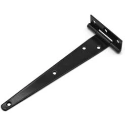 4 Pièces Charnières En T 8 Pouces Noir Porte Charnières Métallique Charnières Robustes Charnières De Porte De Grange Avec 28 Vis Pour Les Portails Extérieurs Et Les Portes De Grange, 200 Mm -Fispool Magasin 77854773 4