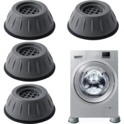Amortisseurs Lave Linge,4 Pièces Tapis Anti-Vibration Pour Machine à Laver,Tampons À Pied Machine À Laver,Pieds Anti-dérapants Lave-Linge,Coussinets Pied De Machine à Laver Anti Vibration