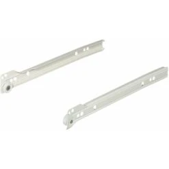 Coulisses à Galets (gauche Et Droite) BLUM Metabox C15 Fermeture Automatique Sortie Partielle 25kg Par Paire Blanc Crème RAL 9001 Acier Tiroir Coulissant Caisson Cuisine Salle De Bain, 350mm Extension