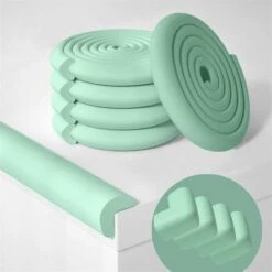 Blue Dream Protection Coin Adhésifs Imperméable Mousse Souple Protection Angle Protege Coin Meuble Bebe 2m Protection De Bord + 4 Pièces Protections D’angles