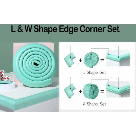 Blue Dream Protection Coin Adhésifs Imperméable Mousse Souple Protection Angle Protege Coin Meuble Bebe 2m Protection De Bord + 4 Pièces Protections D’angles 6 Blue Dream Protection Coin Adhésifs Imperméable Mousse Souple Protection Angle Protege Coin Meuble Bebe 2m Protection De Bord + 4 Pièces Protections D’angles – Image 4