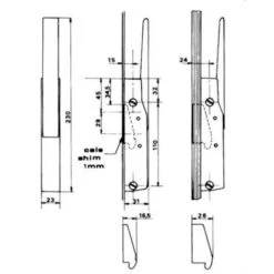 Loqueteau Chromé Satiné Avec Gâche - FERMOD -Fispool Magasin 78755512 3