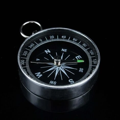 Boussole De Poche En Aluminium Boussole De Haute Précision/stabilité Pour Le Camping De Navigation En Plein Air 4 Boussole De Poche En Aluminium Boussole De Haute Précision/stabilité Pour Le Camping De Navigation En Plein Air – Image 2