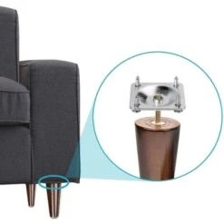 Lot De 4 Plaques De Montage De Pieds De Meubles Metal Carré Plaques De Fixation Avec Boulons De Suspension Et Vis Adaptateurs Fourniture Pour Table Fauteuil Jambes De Canapé Sièges - Argent 9 Lot De 4 Plaques De Montage De Pieds De Meubles Metal Carré Plaques De Fixation Avec Boulons De Suspension Et Vis Adaptateurs Fourniture Pour Table Fauteuil Jambes De Canapé Sièges - Argent -Fispool Magasin 79293820 3