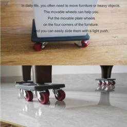 Héloise Lève-porte/meuble Ensemble De 5 Pièces De Meubles élévateurs Faciles à Déplacer, Système De Levage Et De Déplacement D'appareils Lourds, Levier Chariot Meubles Roulettes ( Size : 5 Piece Set ) -Fispool Magasin 79319931 4