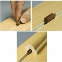 6x Système De Fixation Invisible à Queue D'aronde Plastique Marron 13 X 7,3 X20mm Emboîtement Double Sans Vissage Connecteur Rainure Menuiserie Bois Meuble Clipsage Moulure -Fispool Magasin 79656571 3