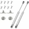 2x Vérin à Gaz Automatique Gris Meuble Hydraulique Ressort Amortisseur Porte Bras Charnière, 120N -Fispool Magasin 79656584 1