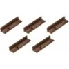 5x Adaptateur Rainure Pour Système De Fixation à Queue D'aronde à Visser Coller Clouer Plastique Marron Invisible Connecteur Menuiserie Bois Meuble Clipsage Moulure Klick