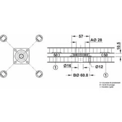 4x Roulette Fixe Complément Plaque Ferrure Pivotante 360° Ø26mm Hauteur 13mm Plastique Delrin Et Acier Zingué Galet Meuble TV Rangement Plante Table Chaise 7 4x Roulette Fixe Complément Plaque Ferrure Pivotante 360° Ø26mm Hauteur 13mm Plastique Delrin Et Acier Zingué Galet Meuble TV Rangement Plante Table Chaise -Fispool Magasin 80349972 3