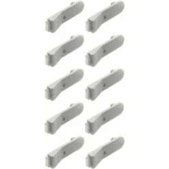 10x Amortisseur De Butée à Enfoncer Dans Trou 5mm Et Visser Plastique Delrin Blanc Porte Meuble Placard Etagère Caisson Cuisine Salle De Bain Salon Séjour