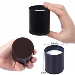 Rehausseur Pieds De Lit Lot De 4 ​Acier Carbone, Risers De Meubles Ajoutent Hauteur De 5CM, Supportent 10000 Lbs, Rehausseurs De Table, Chaise Ou Canapé, Gain D’Espace Pour Bureau Et Bedding（le Noir）， -Fispool Magasin 80714048 2