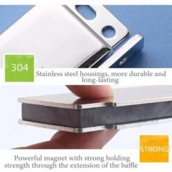 Loquet Magnetique Porte 2 Pièces Aimant Pour Porte De Placard Acier Inoxydable Loqueteau Aimant Fermeture Meuble Aimant Puissant Robuste Jusqu’à 40kg Pour Tiroirs Porte De Douche Aimanté Armoire -Fispool Magasin 80875072 4