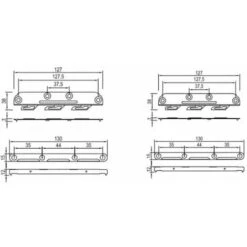 Kit De Ferrures D'assemblage Pour Un Lit Fixation Des Côtés à La Tête Et Au Pied De Lit En Acier Galvanisé 130mm 4 Mâles Et 4 Femelles Meuble Chambre Support Connecteur Rail Réparation Sommier Latte C -Fispool Magasin 81256266 3