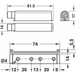 Loqueteau à Pression Avec Ressort Magnétique Ajustable ± 5mm Et Plaque D'adaptation Sans Contre Pièce Universel Porte Placard Tiroir Meuble Verrouillage Push To Open Loquet Aimant, En Plastique Gris -Fispool Magasin 81611497 2