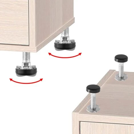 4x Vis Pied Réglable M8 X 70mm Meuble Chaise Ajustable Ecrou Griffe à Enfoncer Vérin Nivellement 4 4x Vis Pied Réglable M8 X 70mm Meuble Chaise Ajustable Ecrou Griffe à Enfoncer Vérin Nivellement – Image 2