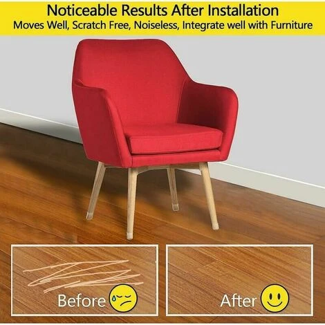 SVKBJROY Silicone Pour Pieds De Chaise Avec Protecteurs De Sol En Feutre Embouts De Pieds Chaise De 8 Pièces (Taille Petit : 0.5" - 1" Noir) - - 1" Noir) 6 SVKBJROY Silicone Pour Pieds De Chaise Avec Protecteurs De Sol En Feutre Embouts De Pieds Chaise De 8 Pièces (Taille Petit : 0.5" - 1" Noir) - - 1" Noir) – Image 4