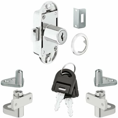 Serrure Espagnolette Avec Cylindre Clé Pliante Guide Tringle Remplacement Meuble Buffet Décoration Armoire Vintage, Droite 3 Serrure Espagnolette Avec Cylindre Clé Pliante Guide Tringle Remplacement Meuble Buffet Décoration Armoire Vintage, Droite