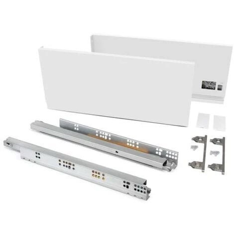 Emuca Tiroir Extérieur Vertex 60 Kg Hauteur 178 Mm, 500, Peint En Blanc, Acier, 1 Ut. - Talla 3 Emuca Tiroir Extérieur Vertex 60 Kg Hauteur 178 Mm, 500, Peint En Blanc, Acier, 1 Ut. - Talla