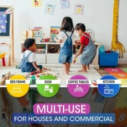 20 Protections Coins En Caoutchouc - Coussin Large Pour Protection Maximale De Bébé - Protège-Coin De Table - Avec Adhésif Double Face Pré-Fixé - Produit Certifié (Noir) -Fispool Magasin 82867041 5