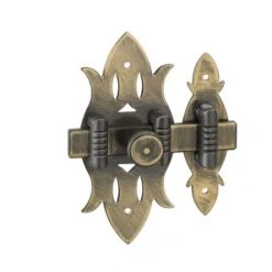 THIRARD - Verrou De Meuble Rustique, 40x90mm, Laiton Patiné